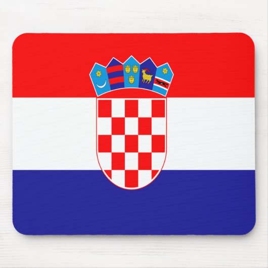 kroatische Flagge Mousepad (Vorne)