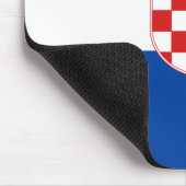 Kroatische Flagge Mousepad (Ecke)