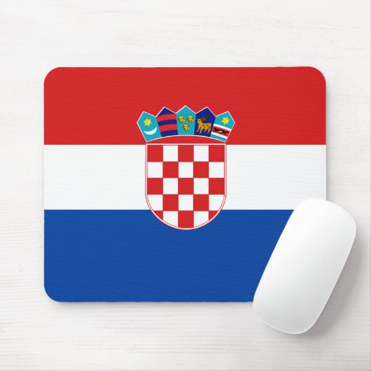 Kroatische Flagge Mousepad (Mit Mouse)