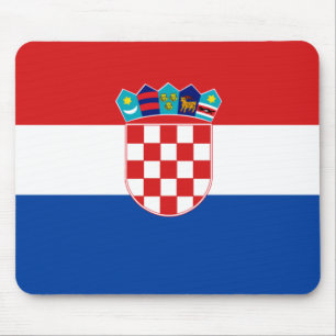 Kroatische Flagge Mousepad
