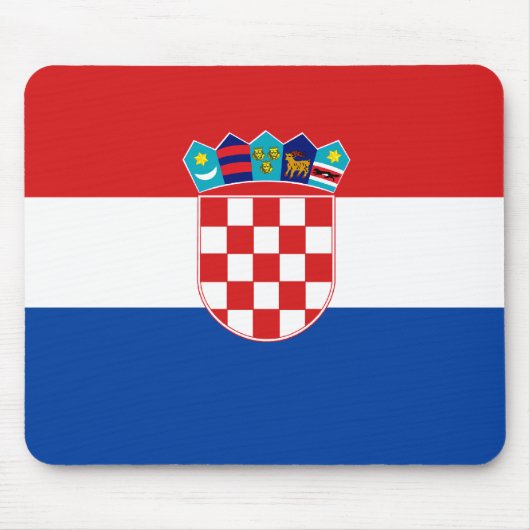 Kroatische Flagge Mousepad (Vorne)