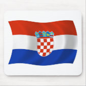 Kroatische Flagge Mousepad (Vorne)