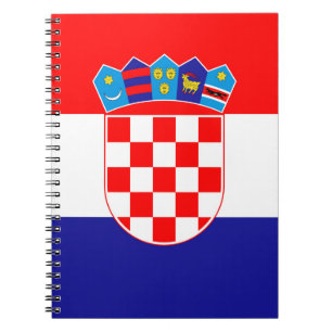Kroatische Flagge Notizblock
