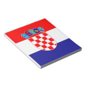 Kroatische Flagge Notizblock (angewinkelt)