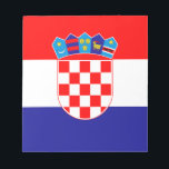 Kroatische Flagge Notizblock<br><div class="desc">Die Nationalflagge Kroatiens.</div>