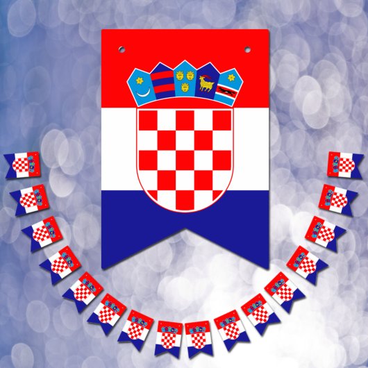 Kroatische Flagge & Party Kroatien Banner / Hochze