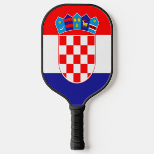 kroatische Flagge Pickleball Schläger
