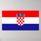 Kroatische Flagge Poster (Vorne)