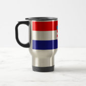 Kroatische Flagge Reisebecher (Links)