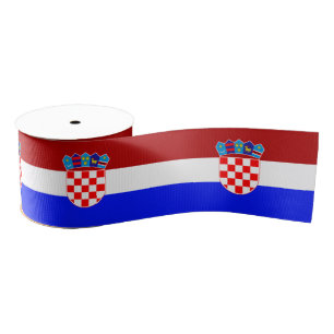 kroatische Flagge Ripsband