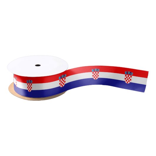 Kroatische Flagge Satinband (Spule)