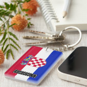 Kroatische Flagge Schlüsselanhänger (Vorderseite rechts)