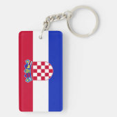 Kroatische Flagge Schlüsselanhänger (Rückseite)