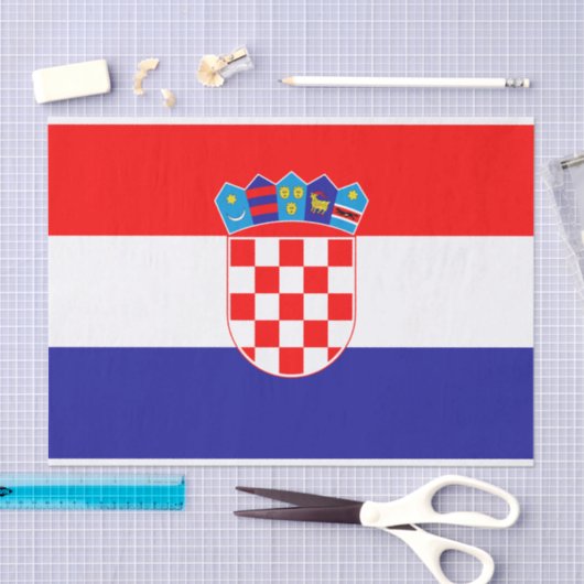 Kroatische Flagge Seidenpapier (Handwerk)