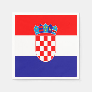 kroatische Flagge Serviette