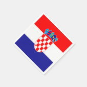 kroatische Flagge Serviette (Ecke)