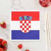 Kroatische Flagge Serviette (Beispiel)