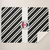 kroatische Flagge Sherpadecke (Vorderseite (Horizontal))