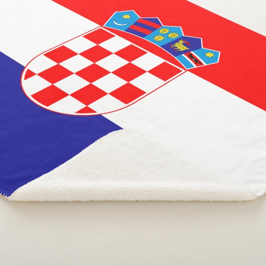 Kroatische Flagge Sherpadecke (3/4)