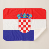 Kroatische Flagge Sherpadecke (Vorderseite (Horizontal))