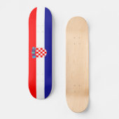 Kroatische Flagge Skateboard (Vorderseite)