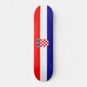 Kroatische Flagge Skateboard (Vorderseite)