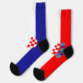 Kroatische Flagge Socken (Linkes Detail)