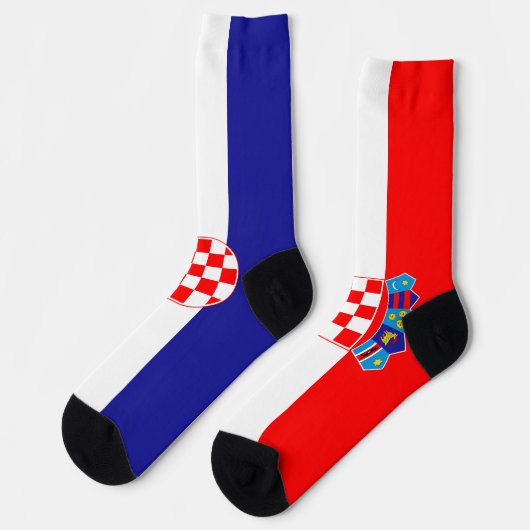 Kroatische Flagge Socken (Linkes Detail)