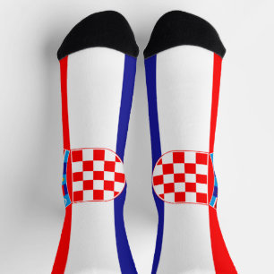 Kroatische Flagge Socken