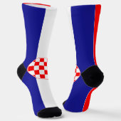 Kroatische Flagge Socken (Gewinkelt)