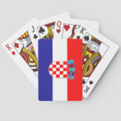 Kroatische Flagge Spielkarten (Rückseite)