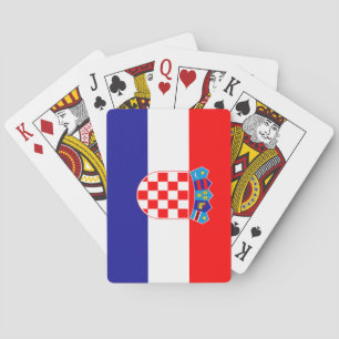 Kroatische Flagge Spielkarten