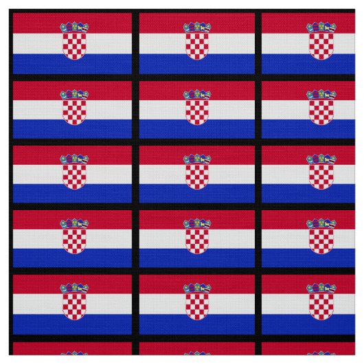 Kroatische Flagge Stoff (Muster)
