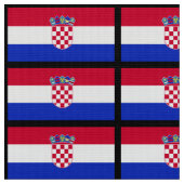 Kroatische Flagge Stoff (Nahaufnahme)