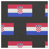 Kroatische Flagge Stoff (Nahaufnahme)