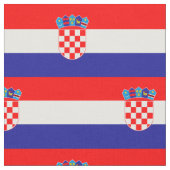 Kroatische Flagge Stoff (Nahaufnahme)