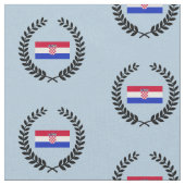 Kroatische Flagge Stoff (Nahaufnahme)