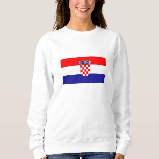Kroatische Flagge Sweatshirt (Vorderseite)