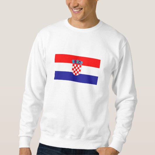 Kroatische Flagge Sweatshirt (Vorderseite)