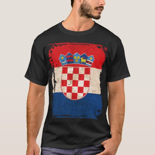 Kroatische Flagge T-Shirt (Vorderseite)