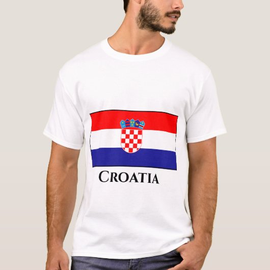 kroatische Flagge T-Shirt (Vorderseite)