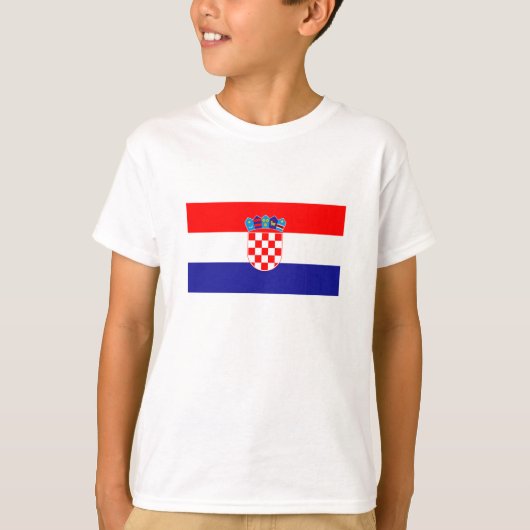 Kroatische Flagge T-Shirt (Vorderseite)