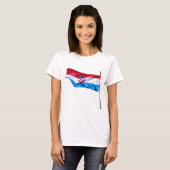 Kroatische Flagge T-Shirt (Vorne ganz)
