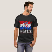 Kroatische Flagge T-Shirt (Vorne ganz)