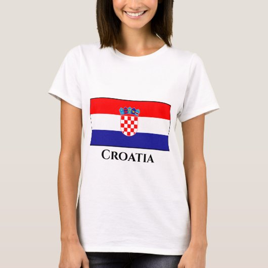 kroatische Flagge T-Shirt (Vorderseite)