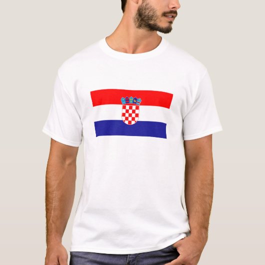 Kroatische Flagge T-Shirt (Vorderseite)