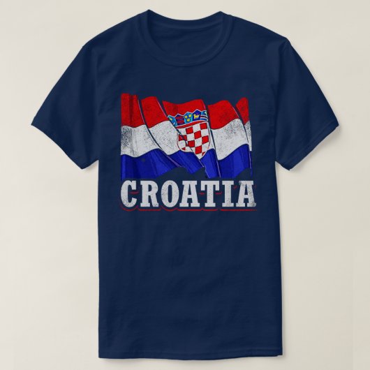 Kroatische Flagge T-Shirt (Design vorne)