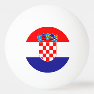 Kroatische Flagge Tischtennisball