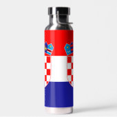 Kroatische Flagge Trinkflasche (Links)
