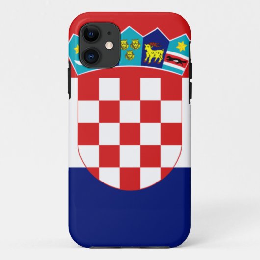 Kroatische Flagge - Trobojnica Case-Mate iPhone Hülle (Rückseite)